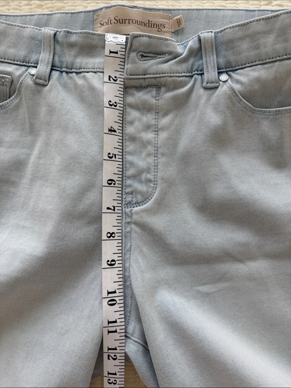 Soft Surroundings Light Blue Denim Shorts